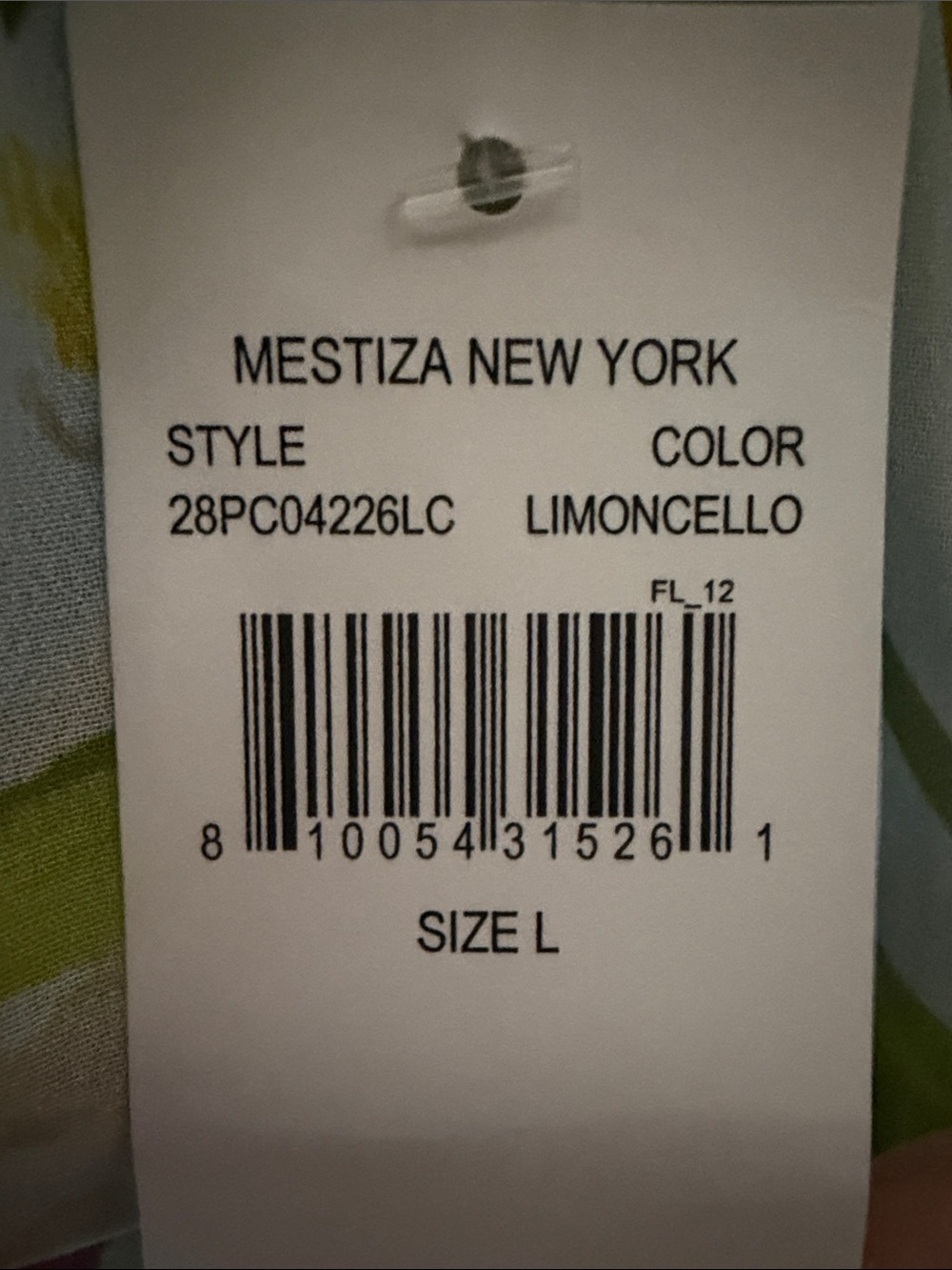 Mestiza Off-Shoulder Lemon Print Mini Dress in Yellow and Light Blue - Picture 4 of 6